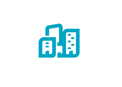 Icon mit Hochhäusern